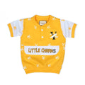 Bright Yellow Baby Top & Pants Set with Graphic Print - Niyaney Clothing