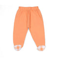 Orange & White Check Panda Baby Set - Niyaney Clothing