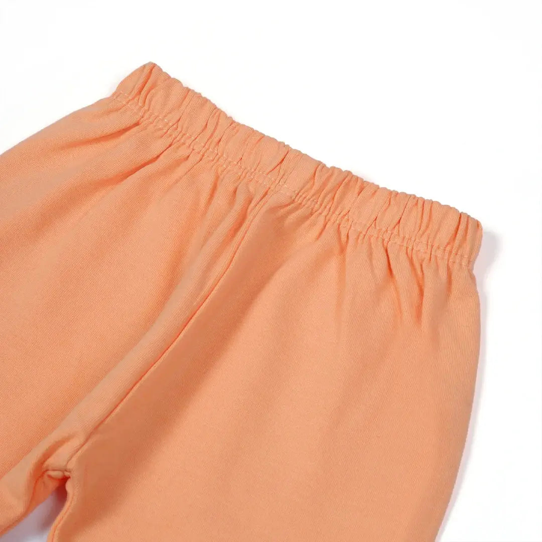 Orange & White Check Panda Baby Set - Niyaney Clothing