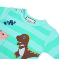 Cute Dinosaur Theme Green Baby Bodysuit Set - Niyaney Clothing
