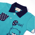 Cute Bear Balloon Graphic Teal Baby Outfit - Niyaney Clothing