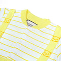 Yellow & White Stripe Panda Face Baby Set - Niyaney Clothing