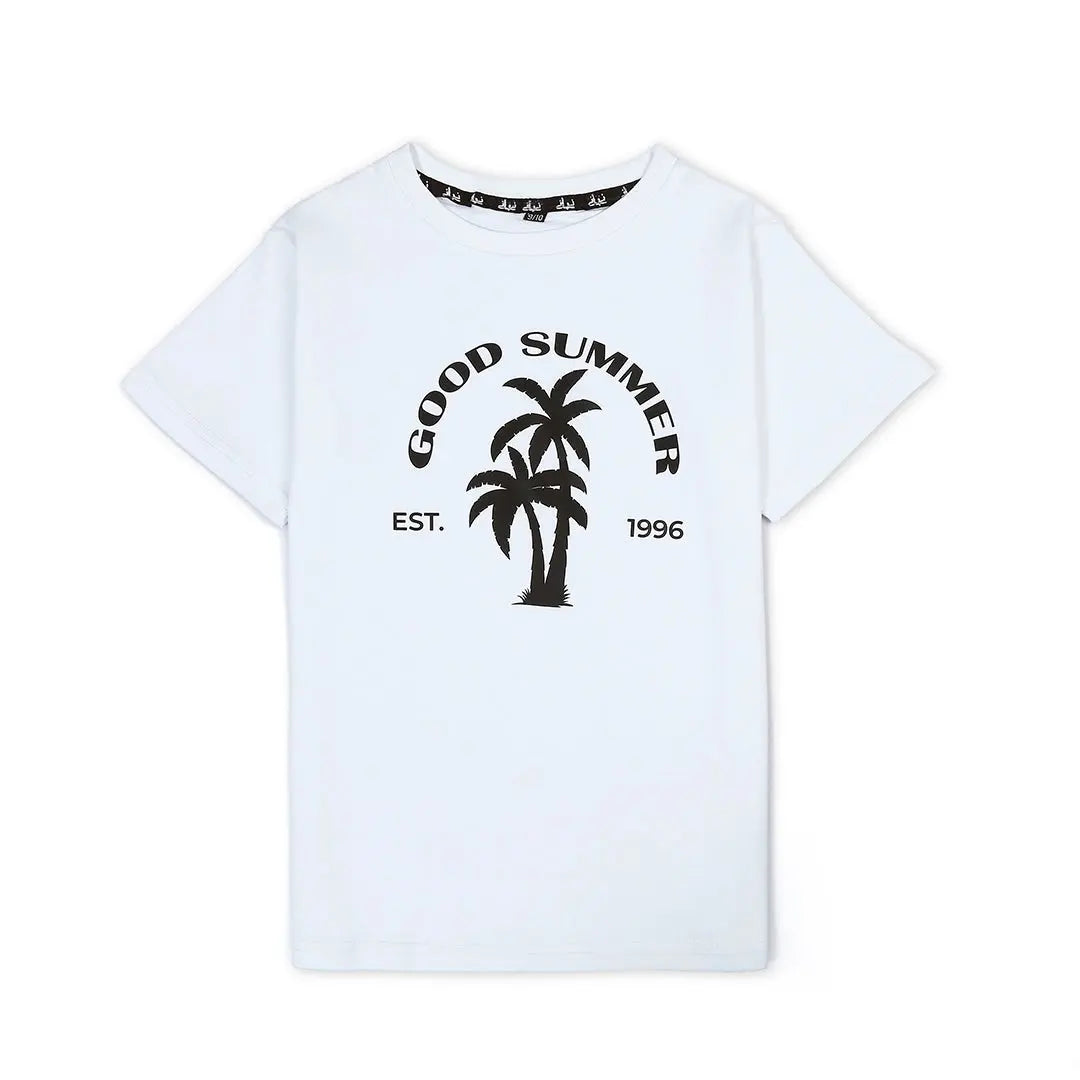Classic White Summer Tee - Niyaney Clothing