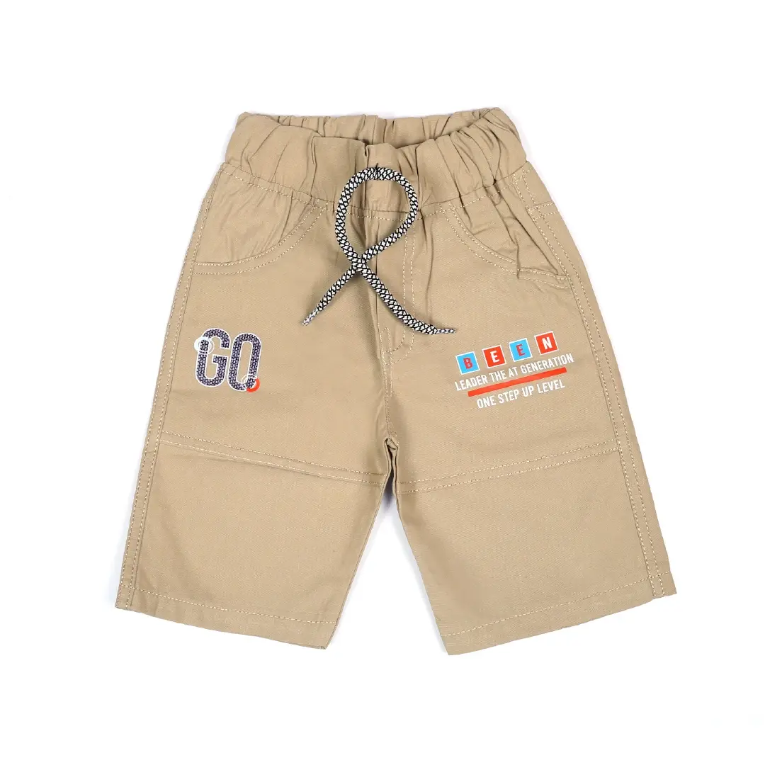 Stylish Navy Sleeveless Shirt & Khaki Shorts Set - Niyaney Clothing