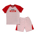 Red and White Striped Shirt & Shorts - Niyaney Clothing