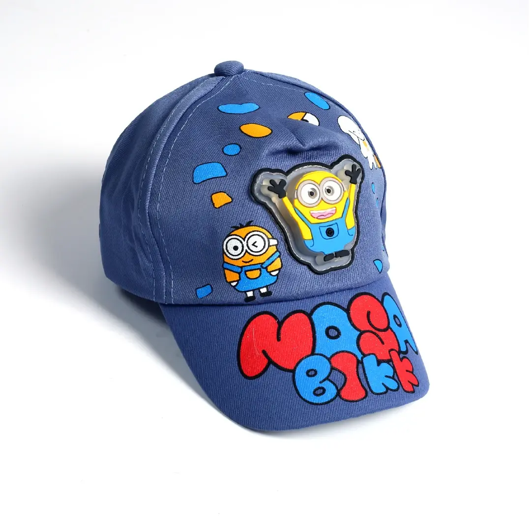 Light Blue Moga Bikk Cartoon Character Kids Cap - Niyaney Clothing