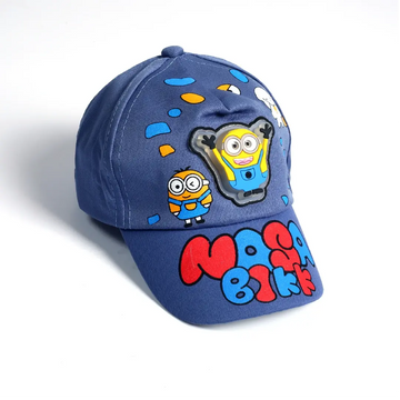 Light Blue Moga Bikk Cartoon Character Kids Cap - Niyaney Clothing