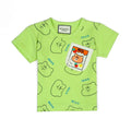 Lime Green Bear Print T-Shirt & Grey Shorts Set - Niyaney Clothing
