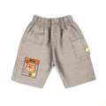 Lime Green Bear Print T-Shirt & Grey Shorts Set - Niyaney Clothing