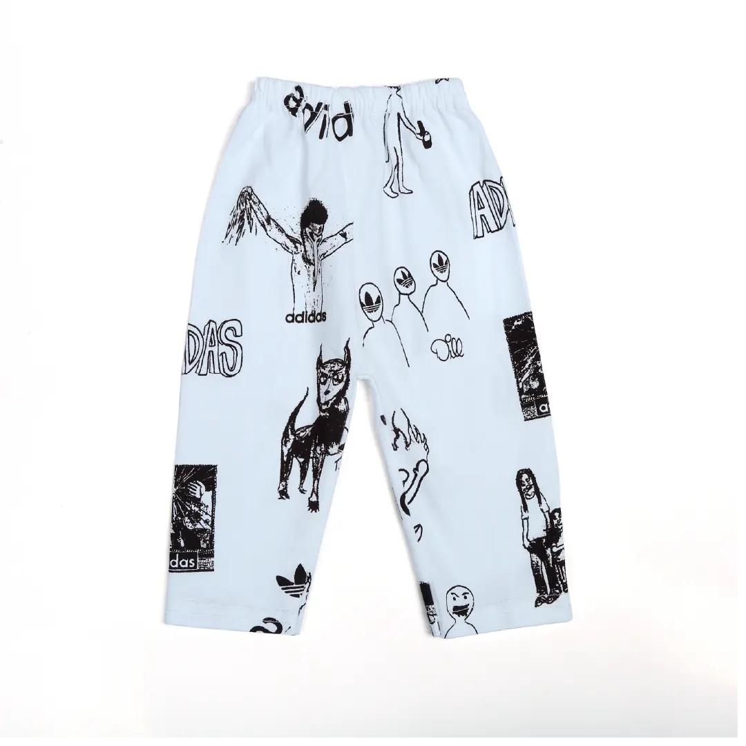 White Doodle Pajama - Niyaney Clothing