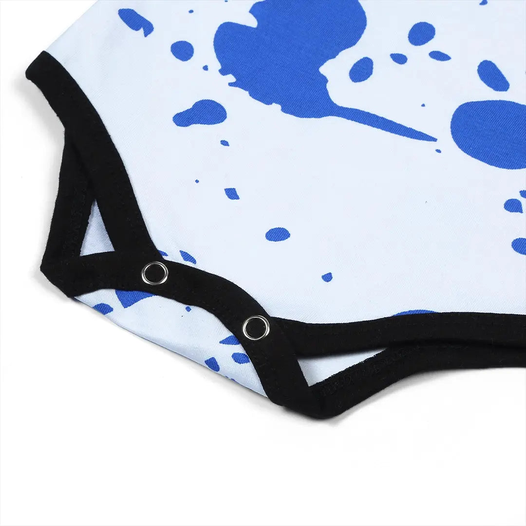Abstract Blue Splatter Body Suit - Niyaney Clothing