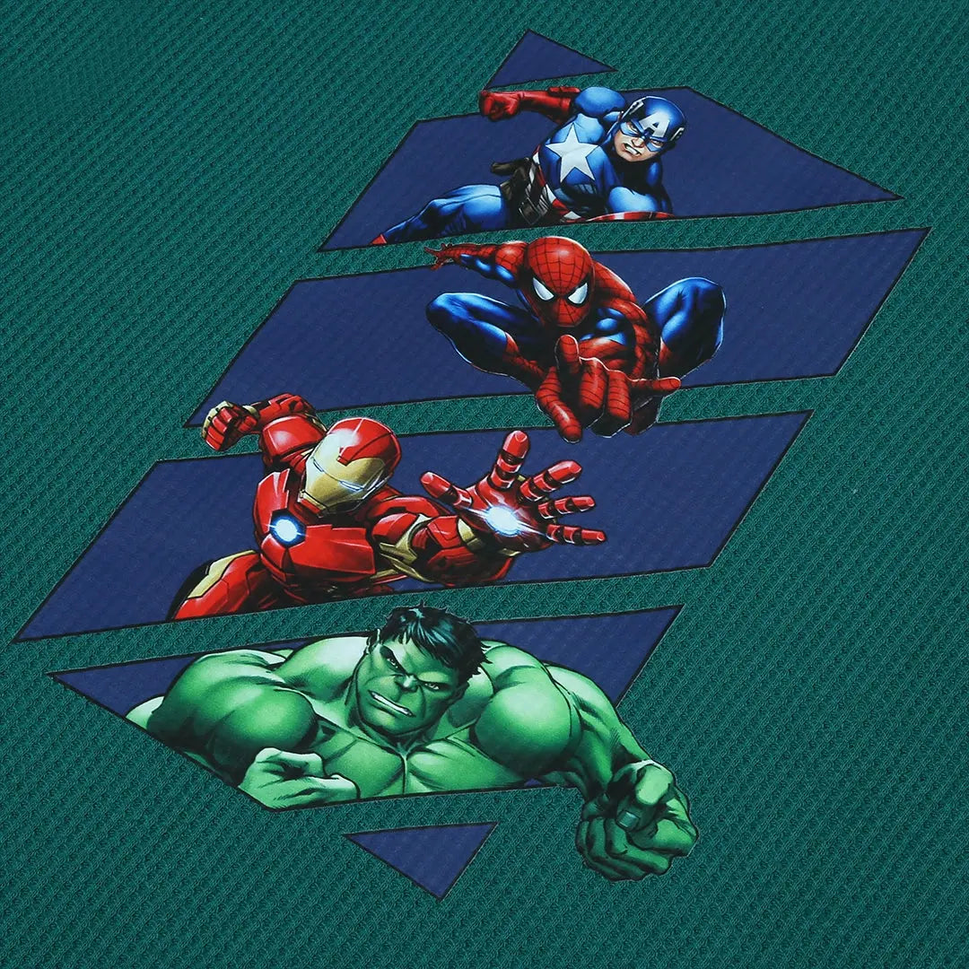 Dark Green Marvel T-Shirt - Niyaney Clothing