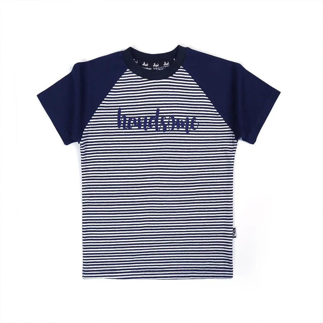 Black and White Striped Shirt & Shorts - Niyaney Clothing