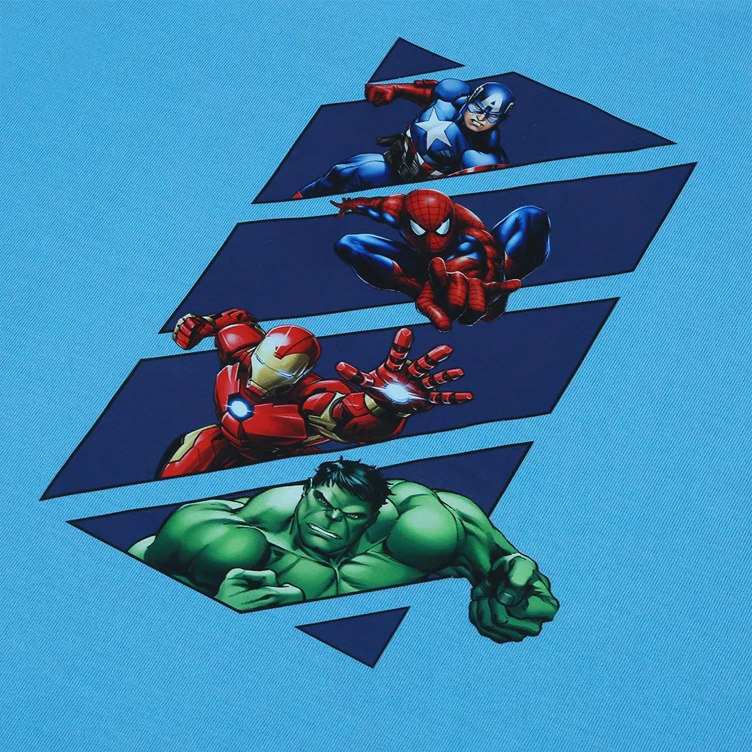 Frost Blue Superhero T-Shirt - Niyaney Clothing