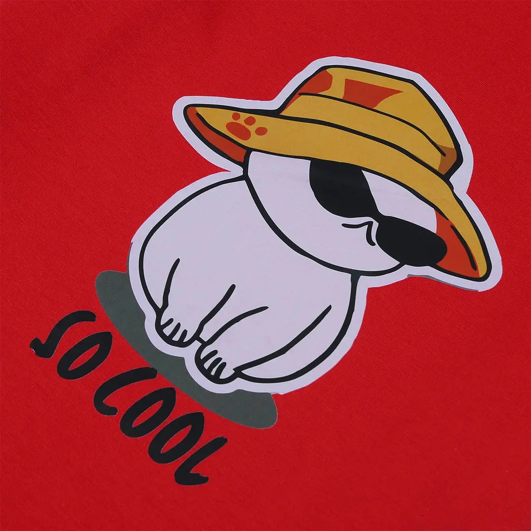 Cool & Comfy Red Cat T-Shirt - Niyaney Clothing