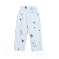 White with Black Star Print Baby Pajama - Niyaney Clothing