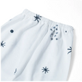 White with Black Star Print Baby Pajama - Niyaney Clothing