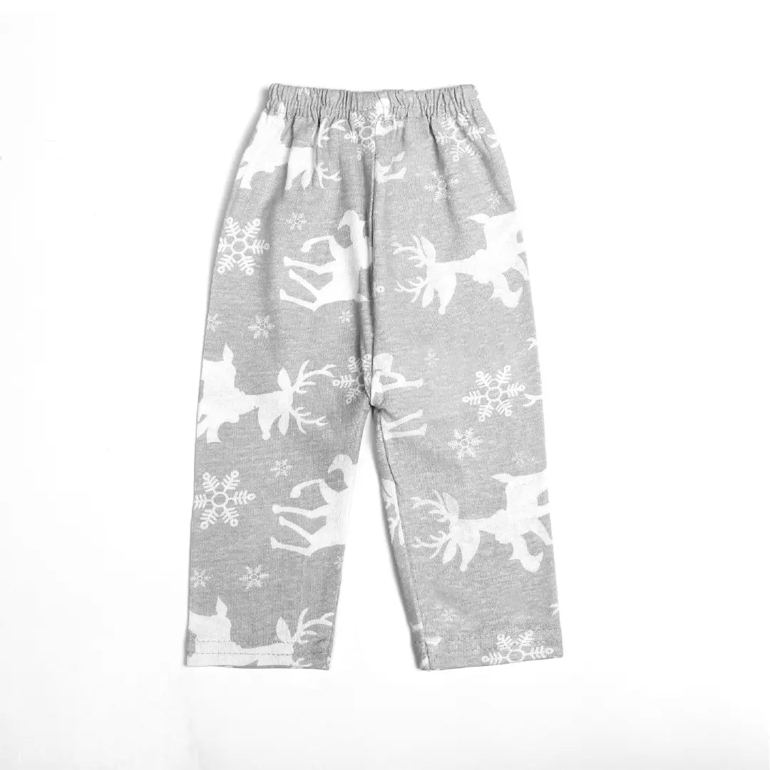 Cute Reindeer Print Grey Baby Pajama - Niyaney Clothing