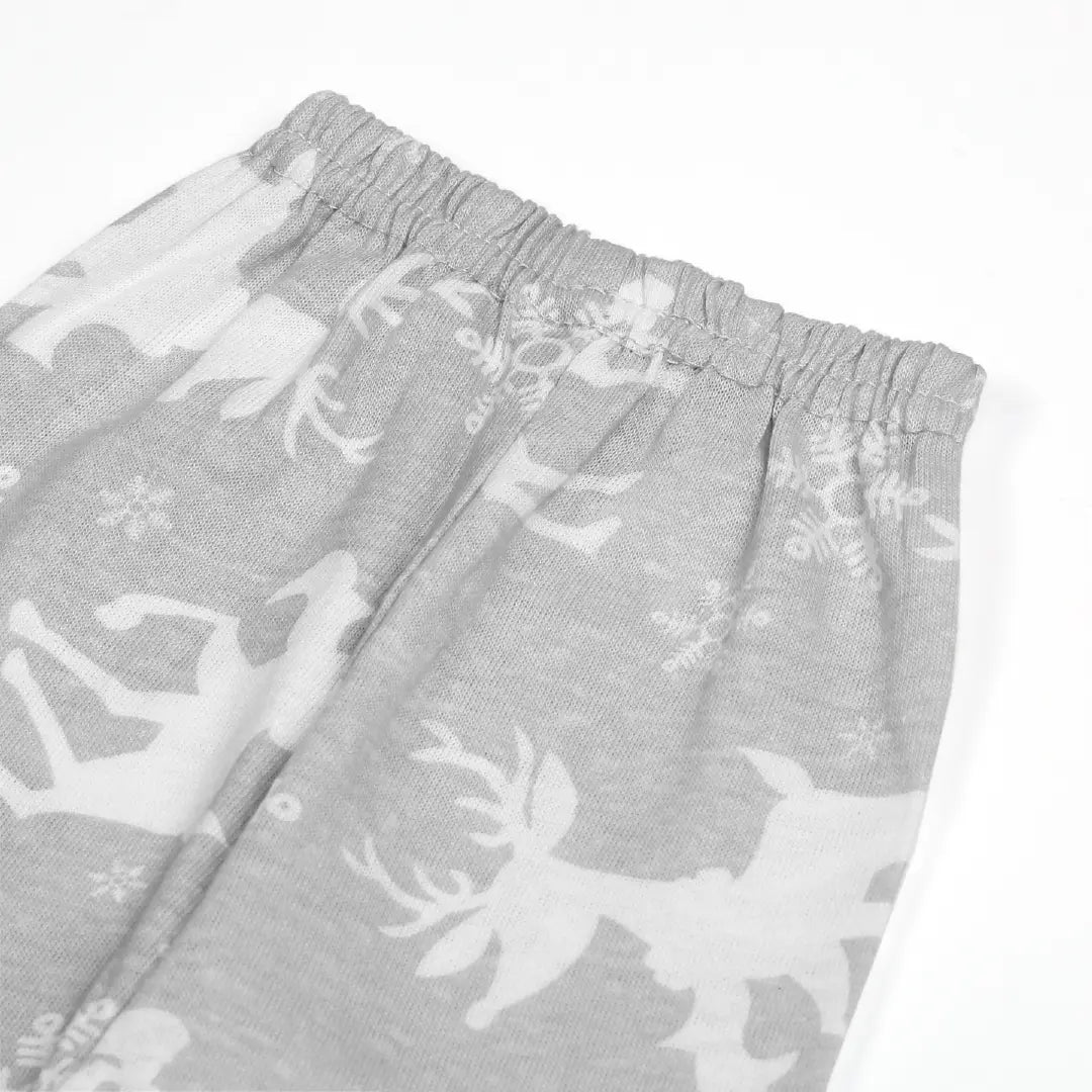 Cute Reindeer Print Grey Baby Pajama - Niyaney Clothing