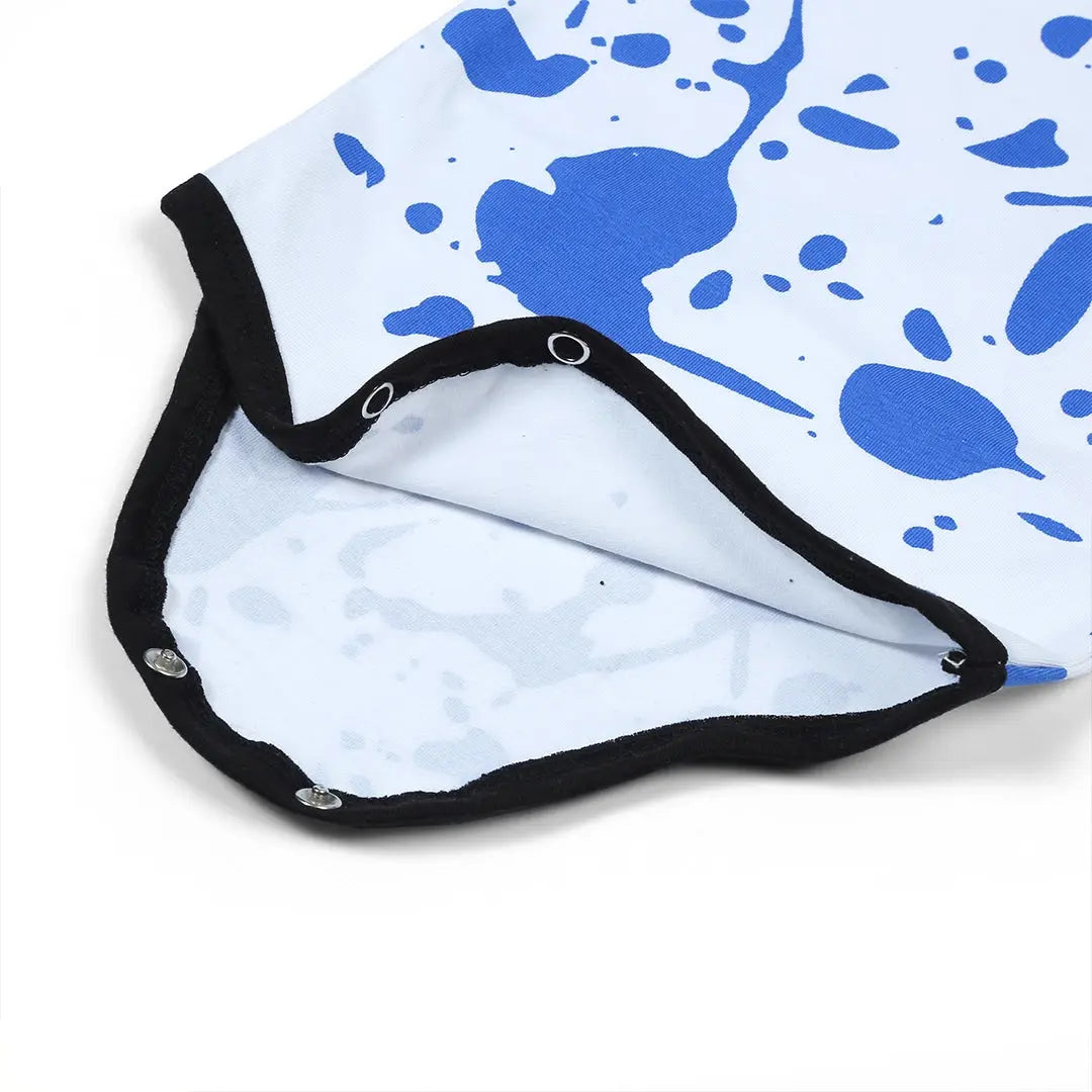 Abstract Blue Splatter Body Suit - Niyaney Clothing