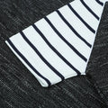Stripes & Elephant in Charcoal T-Shirt - Niyaney Clothing