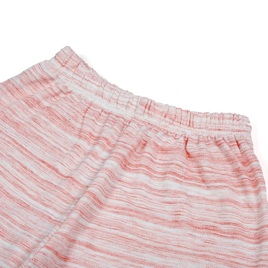 Peach and White Striped Shirt & Shorts - Niyaney Clothing