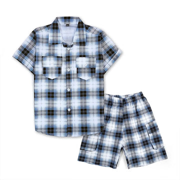 Urban Check Shirt & Shorts - Niyaney Clothing