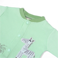 Soft Green Zebra & Palm Tree Baby Outfit - Niyaney Clothing