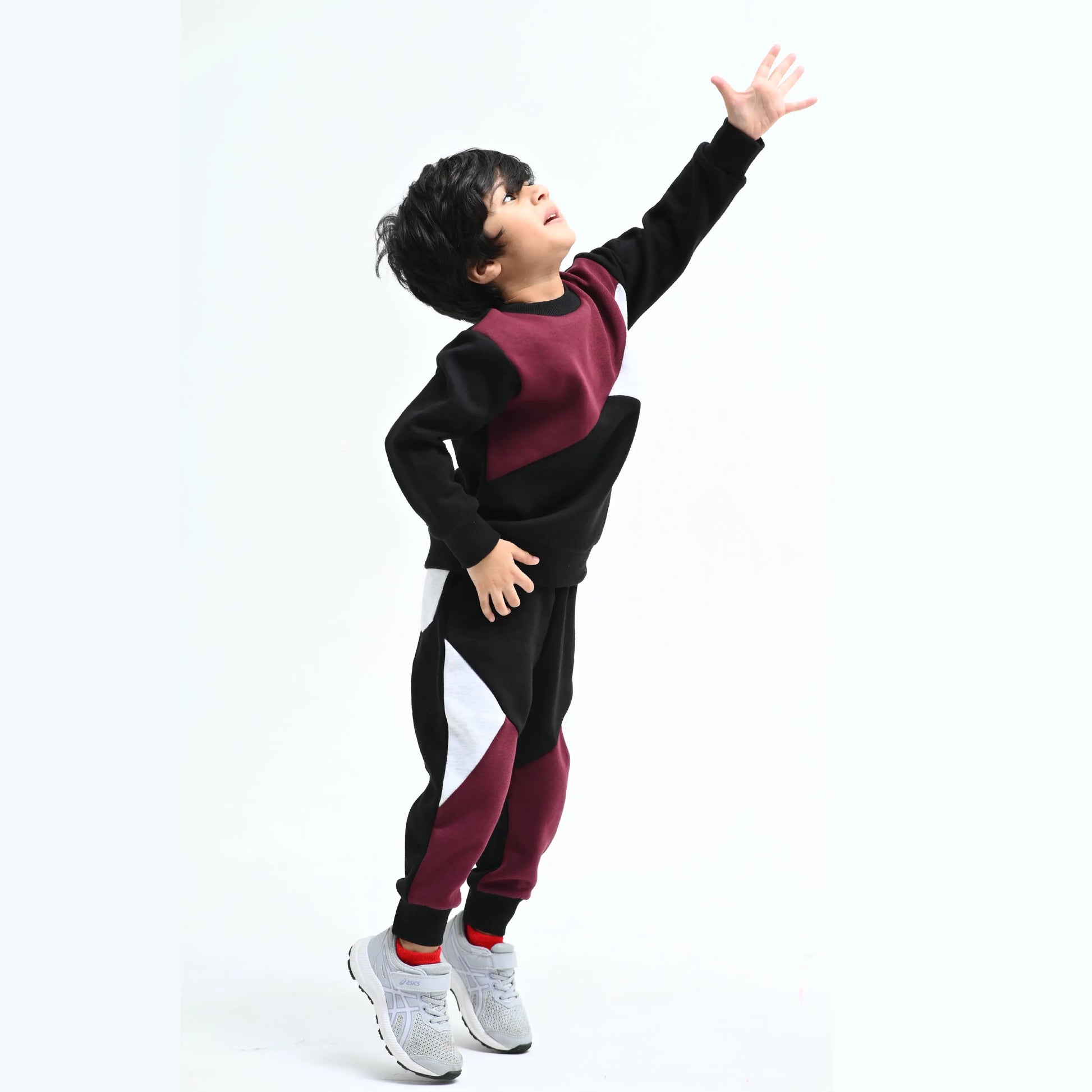 Maroon Triangle Sweat Co-ord - Niyaney Clothing