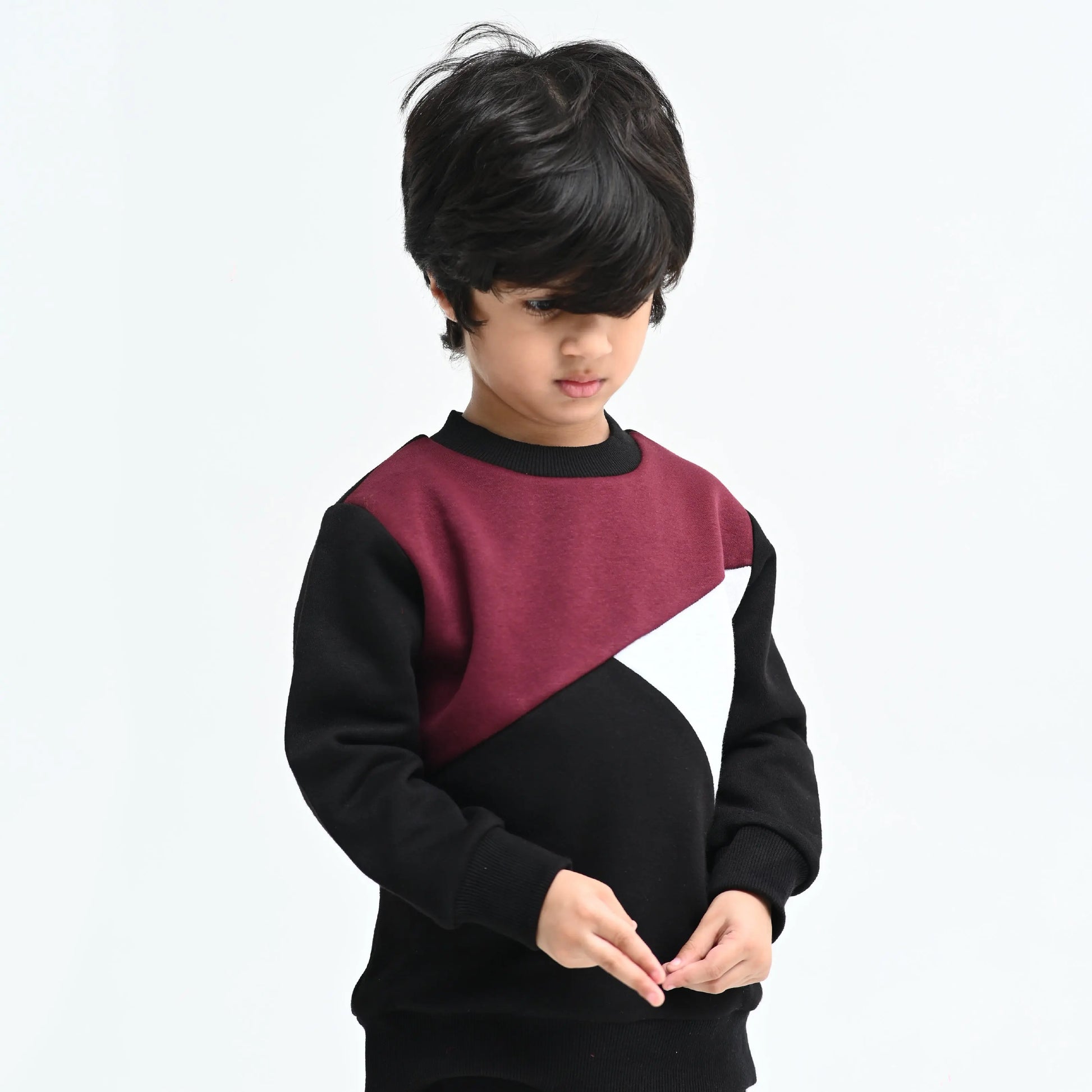 Maroon Triangle Sweat Co-ord - Niyaney Clothing