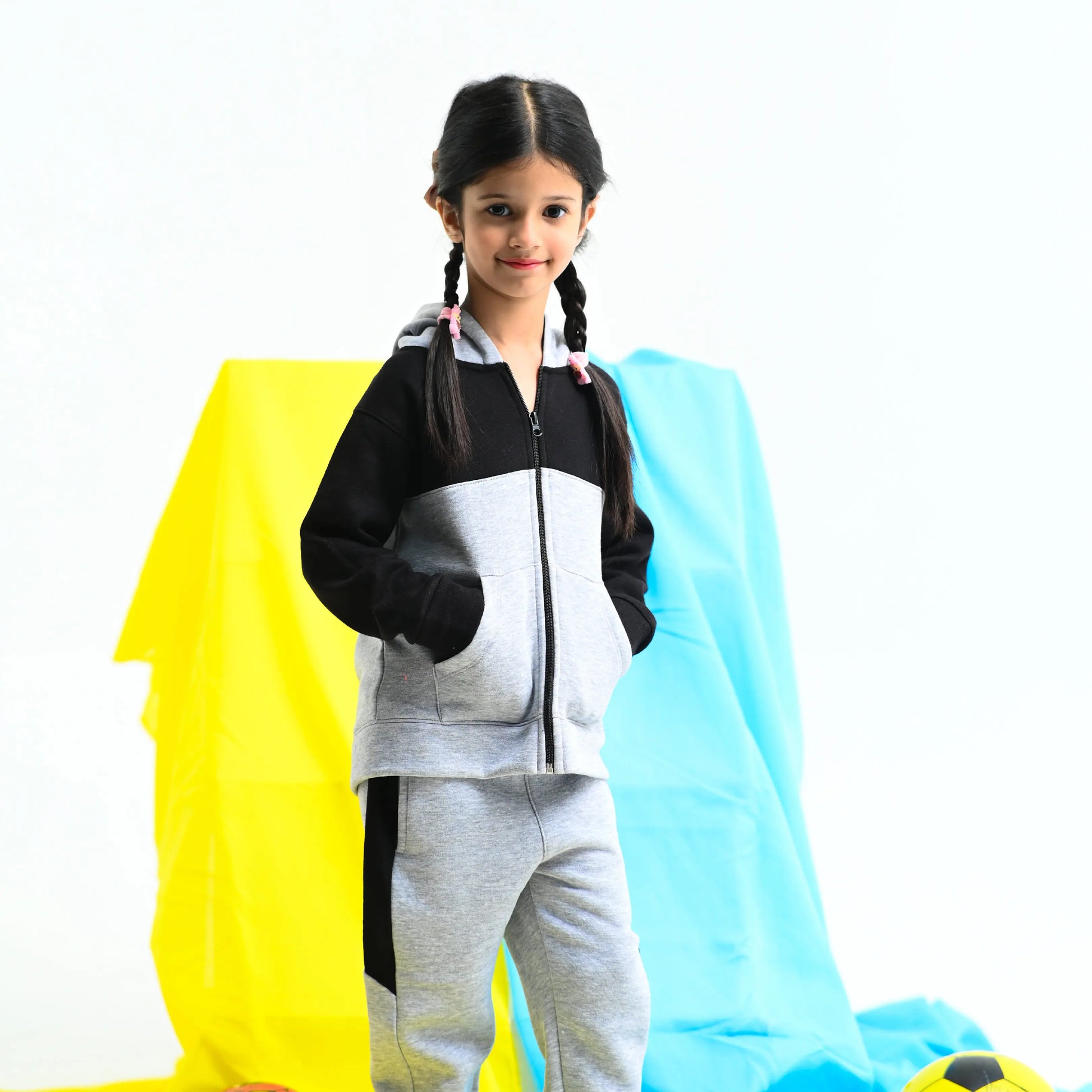 Unisex Grey Black Tracksuit - Niyaney Clothing