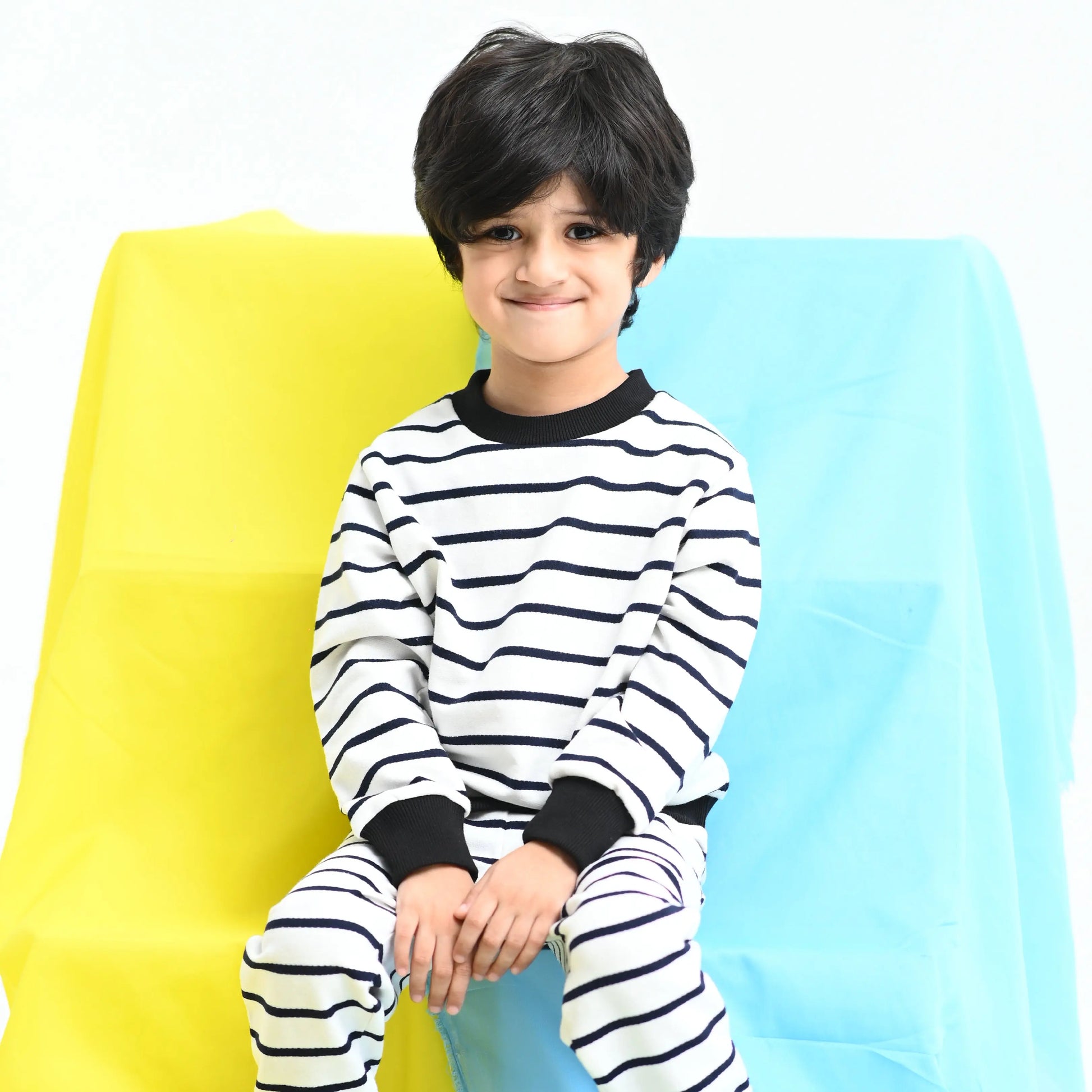 Zebra Striped Sweat Co-ord - Niyaney Clothing