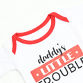 Daddy Little Trouble (Newborn Bodysuit) - Niyaney Clothing