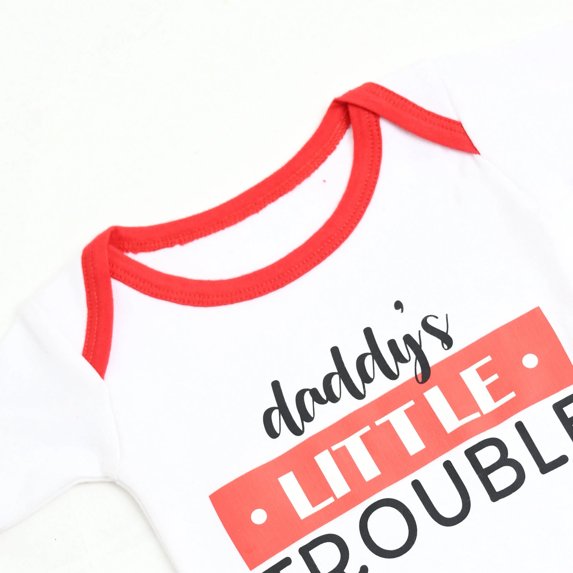Daddy Little Trouble (Newborn Bodysuit) - Niyaney Clothing