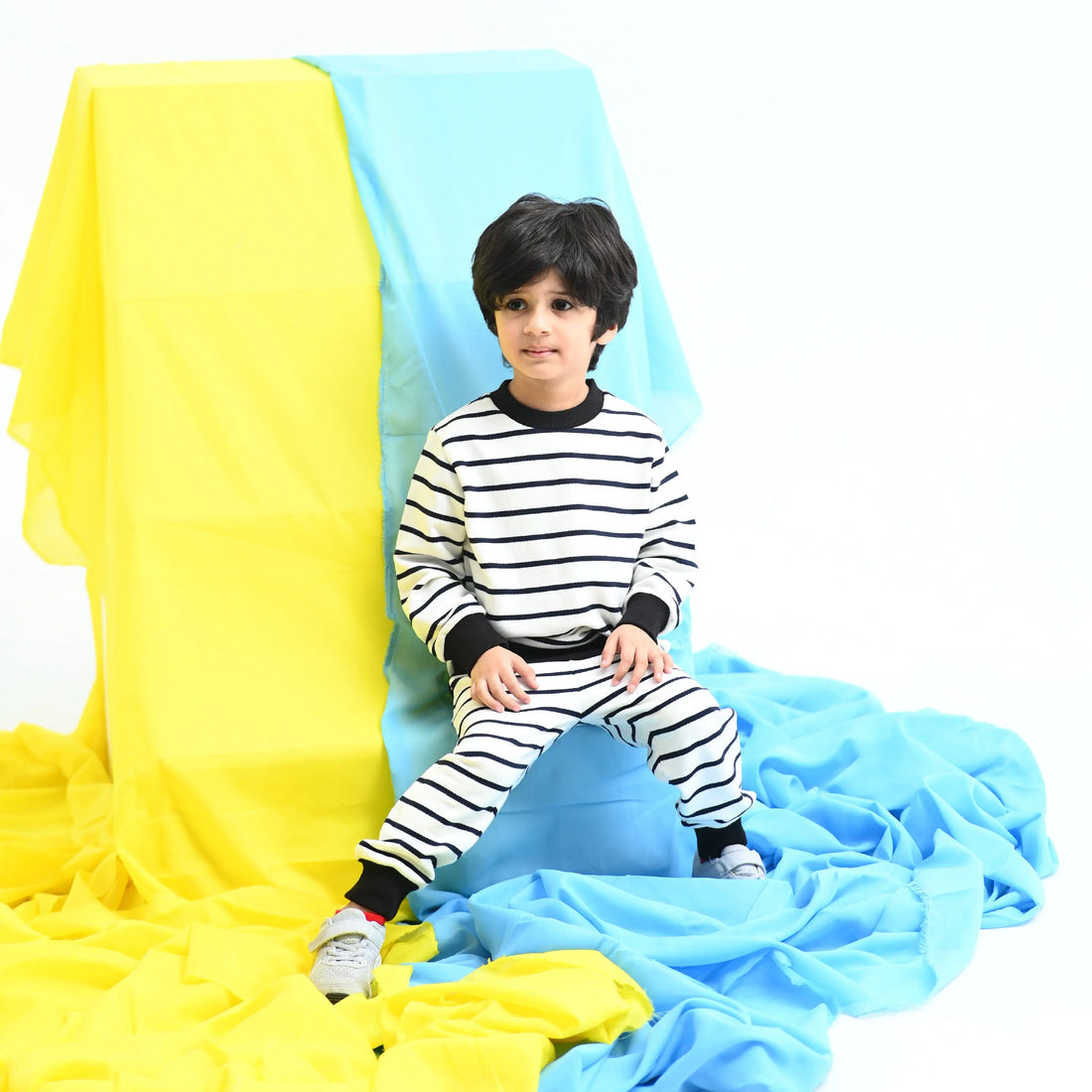 Zebra Striped Sweat Co-ord - Niyaney Clothing