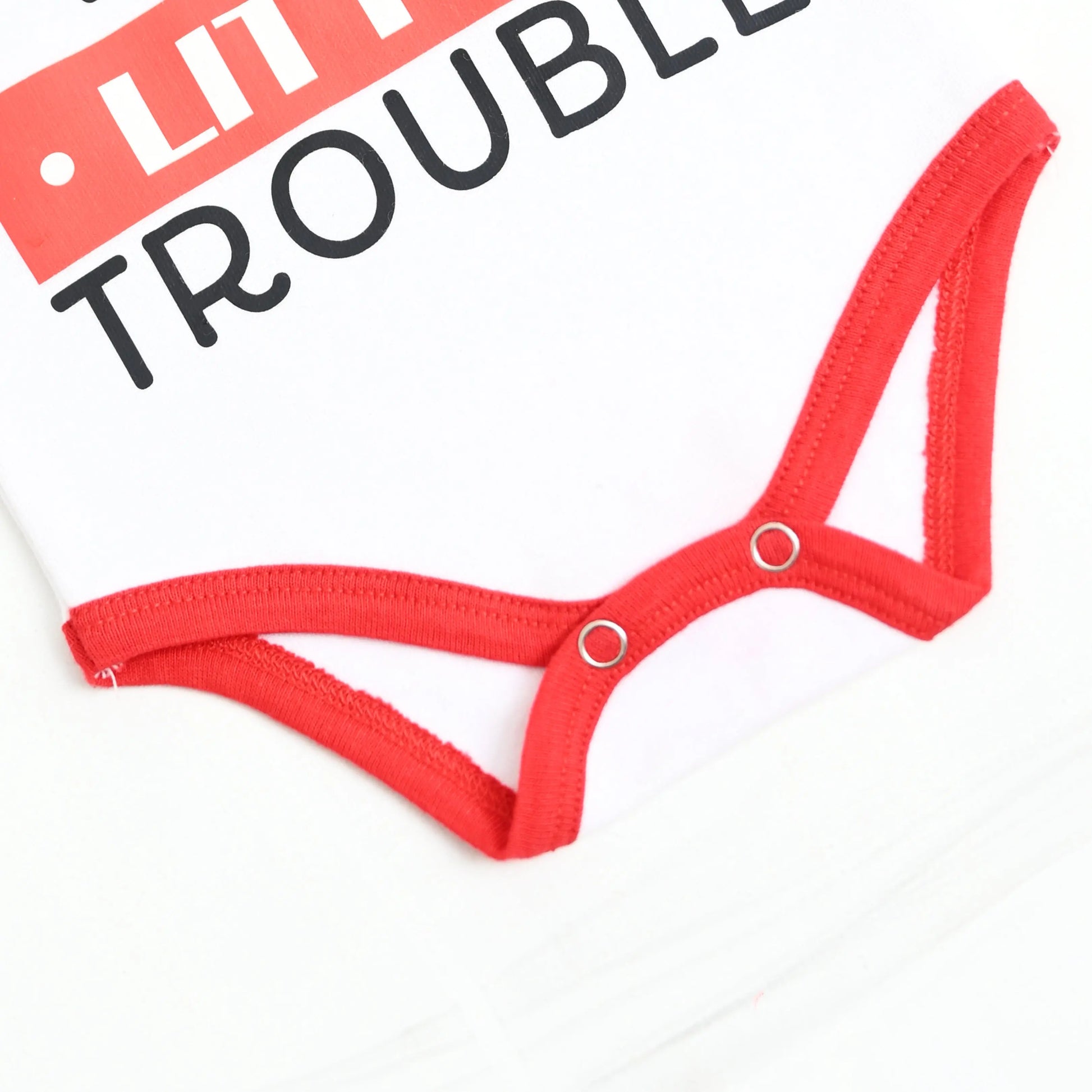 Daddy Little Trouble (Newborn Bodysuit) - Niyaney Clothing