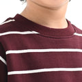 Maroon Striped Sweat Co-ord - Niyaney Clothing