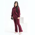 Burgundy Hoodie Co-ord - Niyaney Clothing