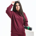 Burgundy Hoodie Co-ord - Niyaney Clothing