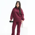 Burgundy Hoodie Co-ord - Niyaney Clothing