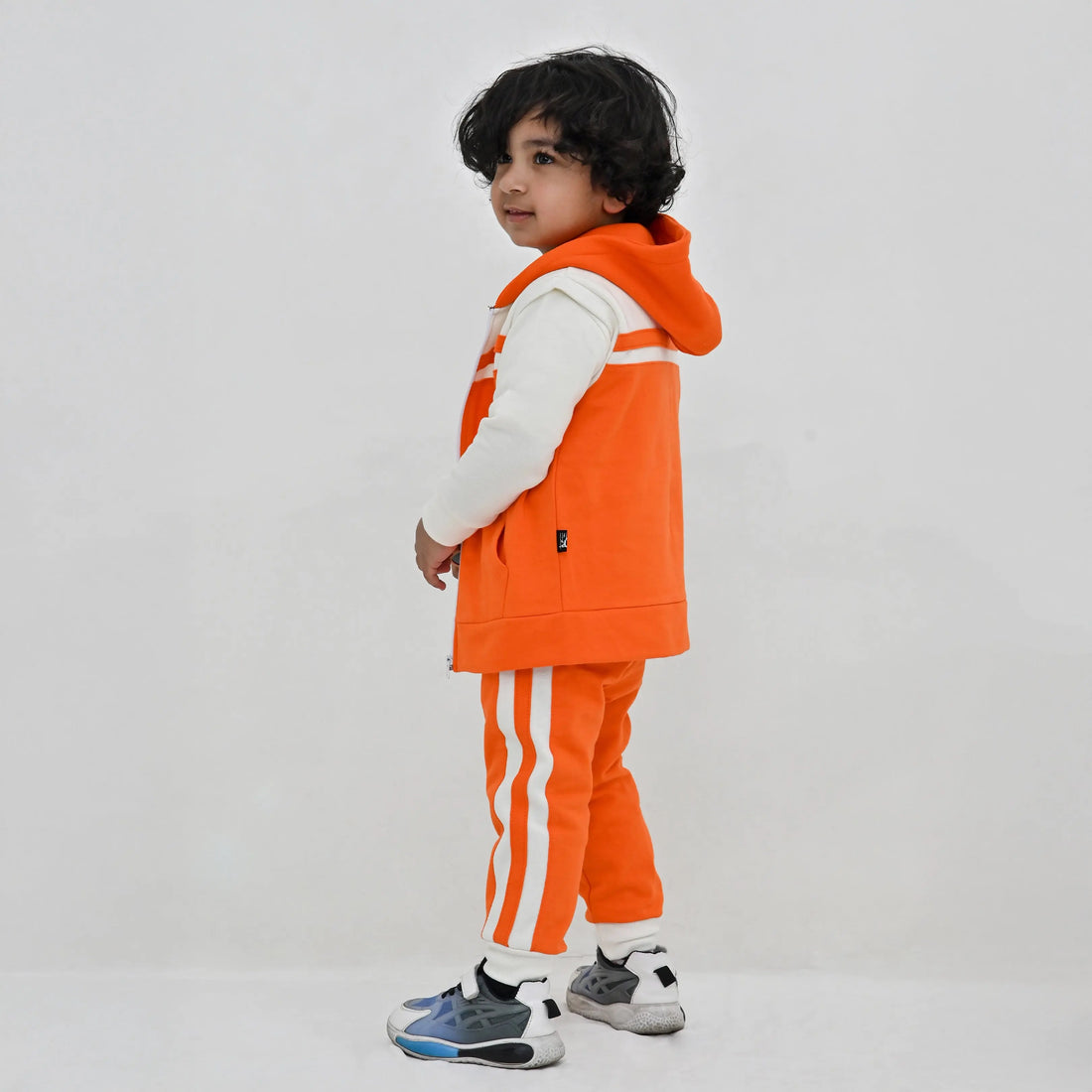 Premium Fleece Orange Zipper (Pack of 4) - Niyaney Clothing
