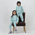 Unisex Oversized Striped Soft Night Set - Niyaney Clothing