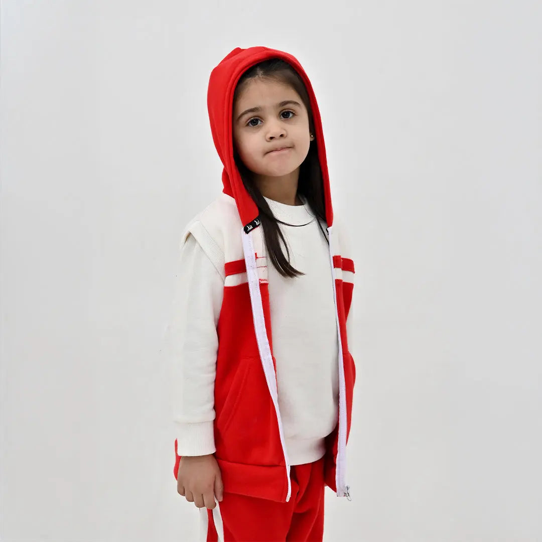 Premium Fleece Red Zipper (Pack of 4) - Niyaney Clothing