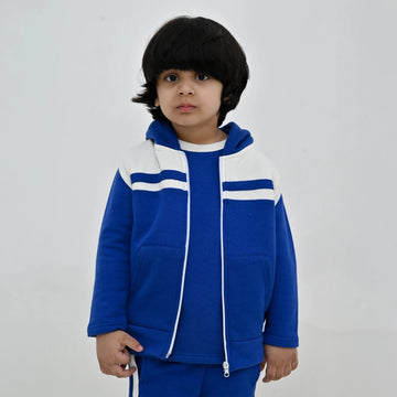 Premium Fleece Blue Zipper (Pack of 4) - Niyaney Clothing