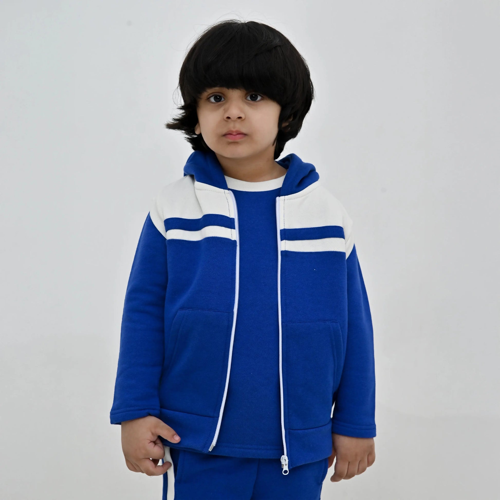 Premium Fleece Blue Zipper (Pack of 4) - Niyaney Clothing