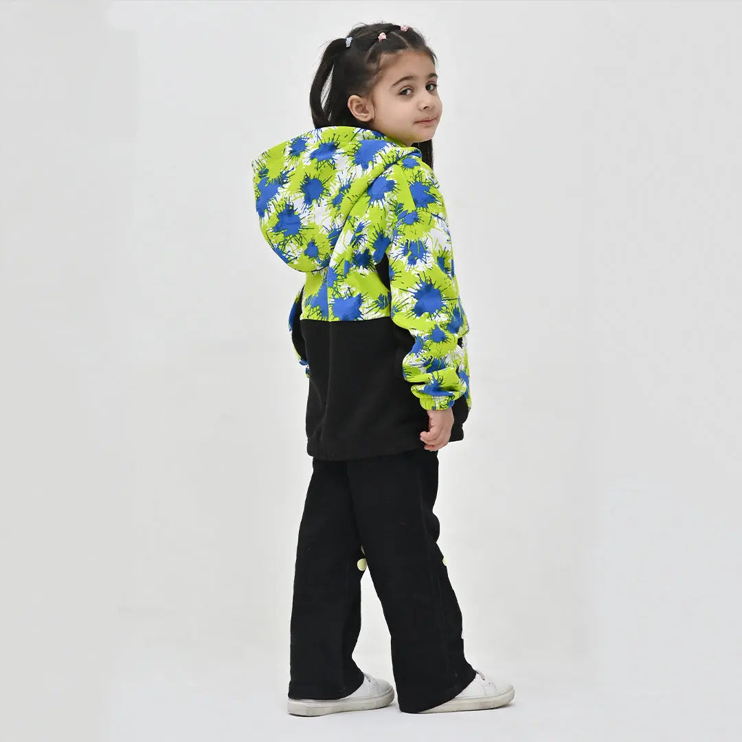 Unisex Blue Green Splash Hoodie - Niyaney Clothing