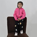 Solid and Printed Pink Fleece Hoodie - Niyaney Clothing