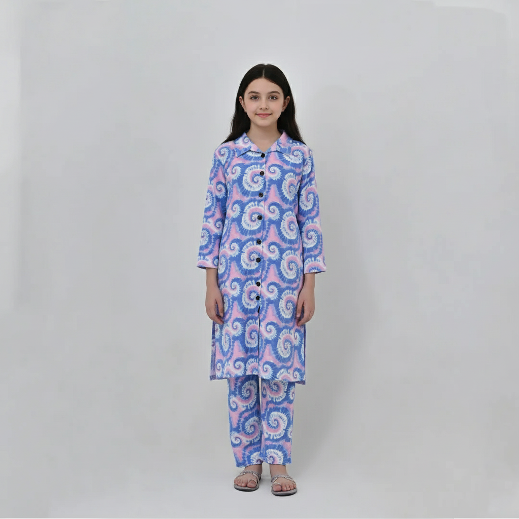 Hawaiian Printed French Terry Co-ord