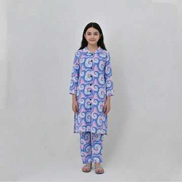 Hawaiian Printed French Terry Co-ord