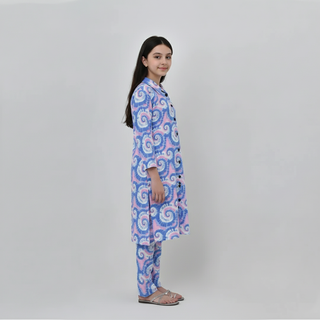 Hawaiian Printed French Terry Co-ord